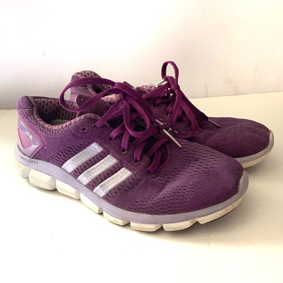Ladies Purple Adidas Climachill Running Shoes Size 7.5 - Picture 2 of 11